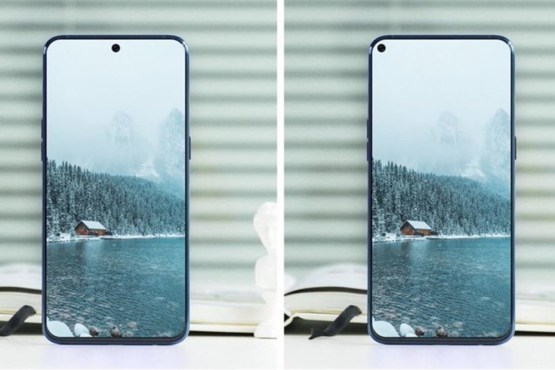 تصویر انتسابی محافظ نمایشگر Galaxy A8s به طراحی تمام صفحه گلکسی‌های نسل بعد اشاره دارد