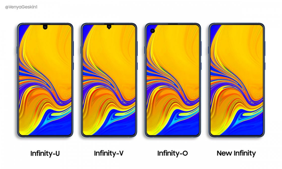 گلکسی A70 و A90 زودتر از گلکسی اس 10 با نمایشگر جدید Infinity رونمایی میشوند