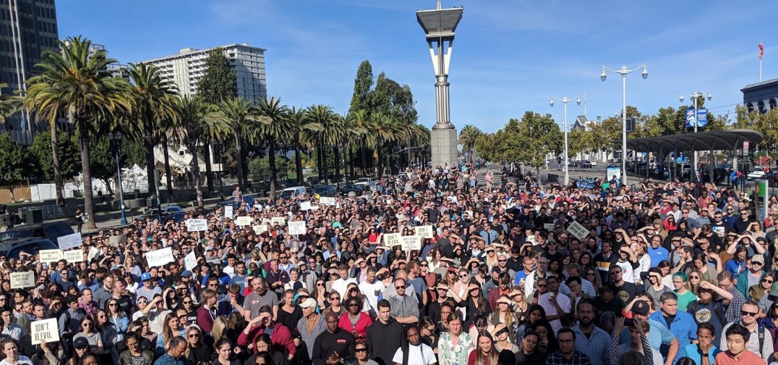 حضور بیش از 20000 کارمند گوگل در تظاهرات روز گذشته