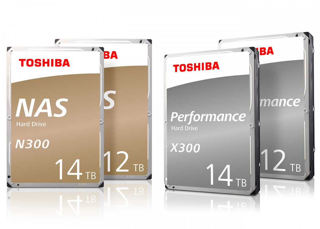 تا 14 ترابایت حافظه با هارددیسک های جدید Toshiba X300/N300