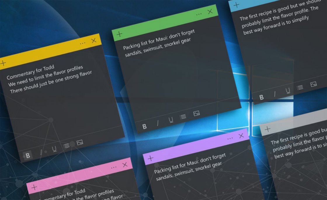 معرفی نسخه 3.1 اپلیکیشن Sticky Notes برای ویندوز 10 با قابلیت های جدید