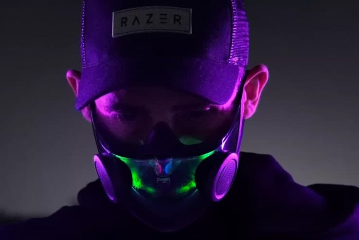طرح مفهومی هوشمند ترین ماسک جهان با قابلیت پخش صدا، منتشر شده از سوی کمپانی ریزر