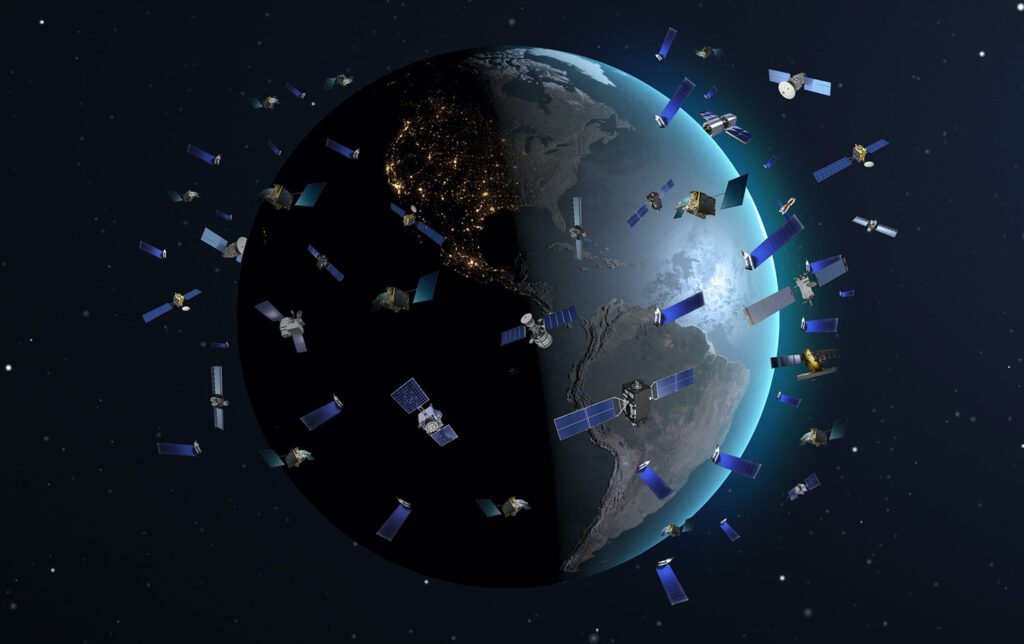 ماهواره های اینترنت ماهواره ای Starlink و OneWeb در مدار زمین مستعد برخورد هستند