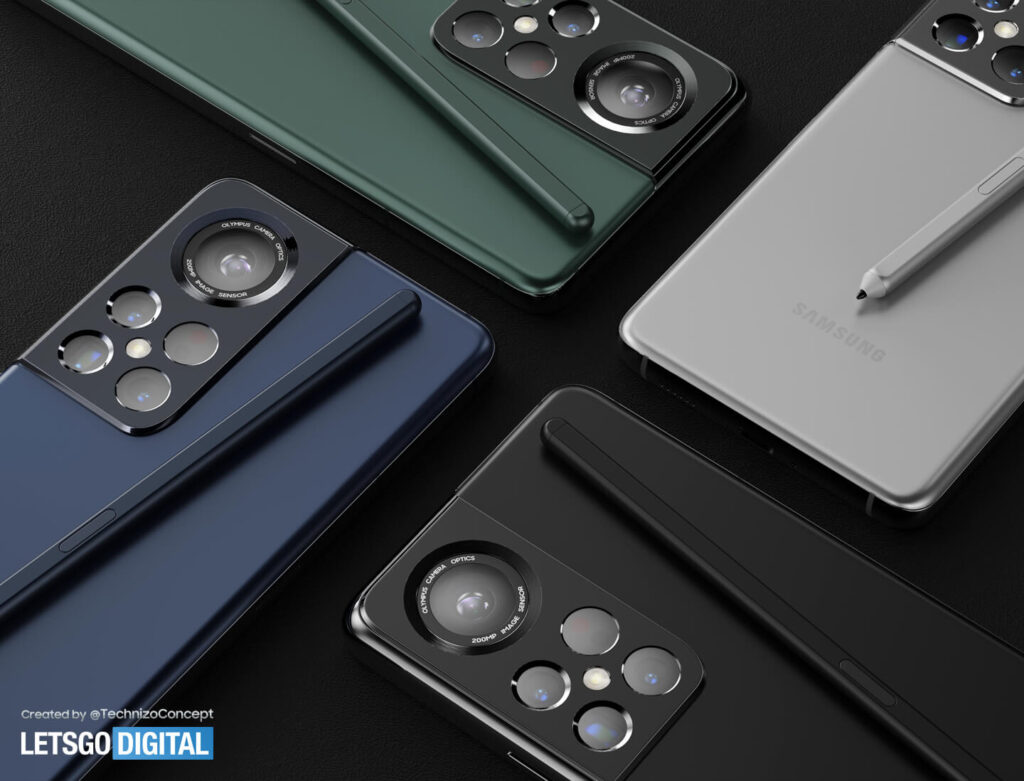 پشتیبانی از S Pen در Galaxy S22 Ultra سامسونگ - طرح مفهومی