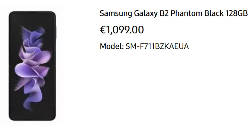 قیمت گلکسی زد فلیپ ۳ مدل ۱۲۸ گیگابایت - شایعه - بازار اروپا