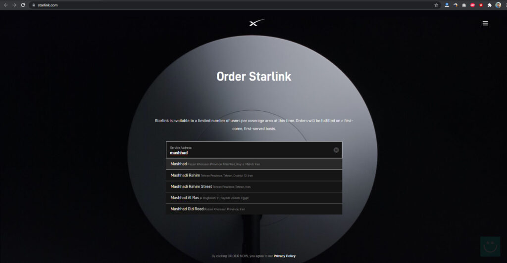 اینترنت ماهواره ای Starlink در شهرهای ایران: مشهد، تهران، اصفهان، اهواز، تبریز، سیستان و بلوچستان و …