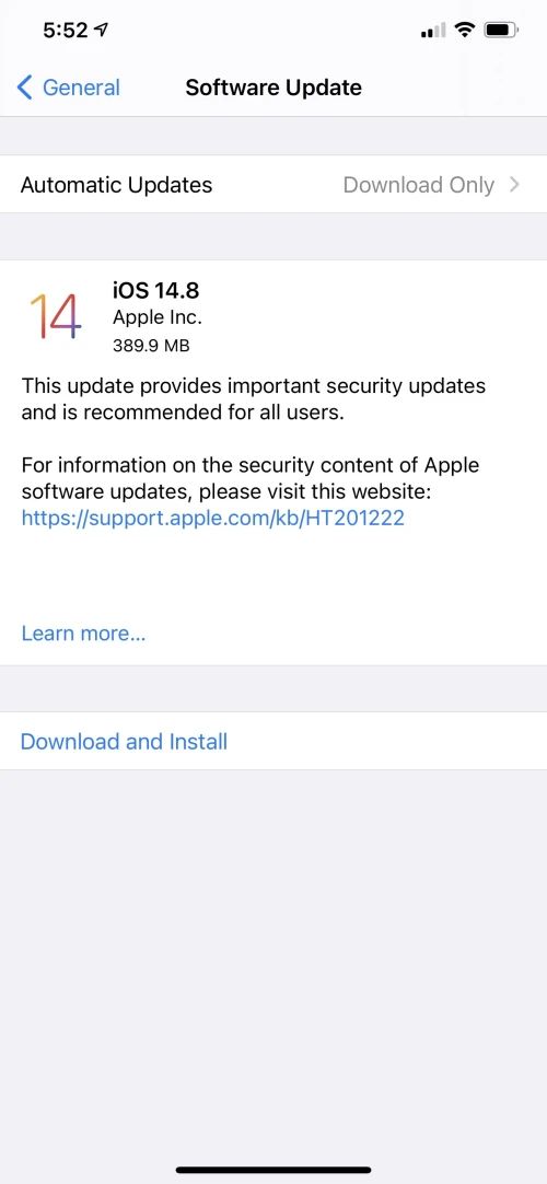 آپدیت iOS 14.8 ارائه شد: حتماً این به روزرسانی را برای امنیت بیشتر نصب کنید!
