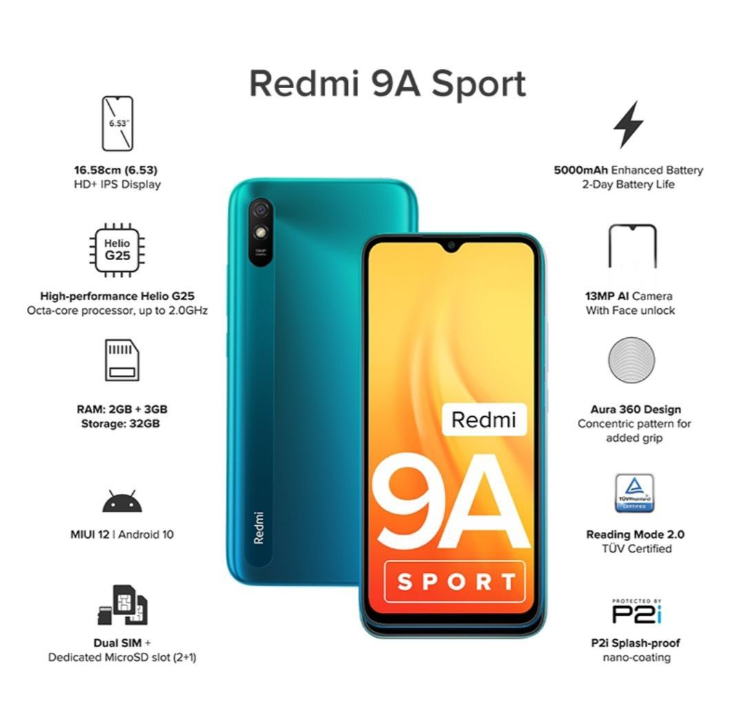گوشی جدید ردمی، نسخه موازی ردمی 9A است: Redmi 9A Sport و Redmi 9i Sport!
