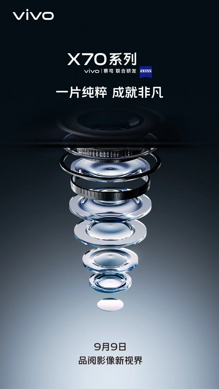 سری Vivo X70 با لنز ZEISS و مشخصات فنی رسمی تبلیغ شد