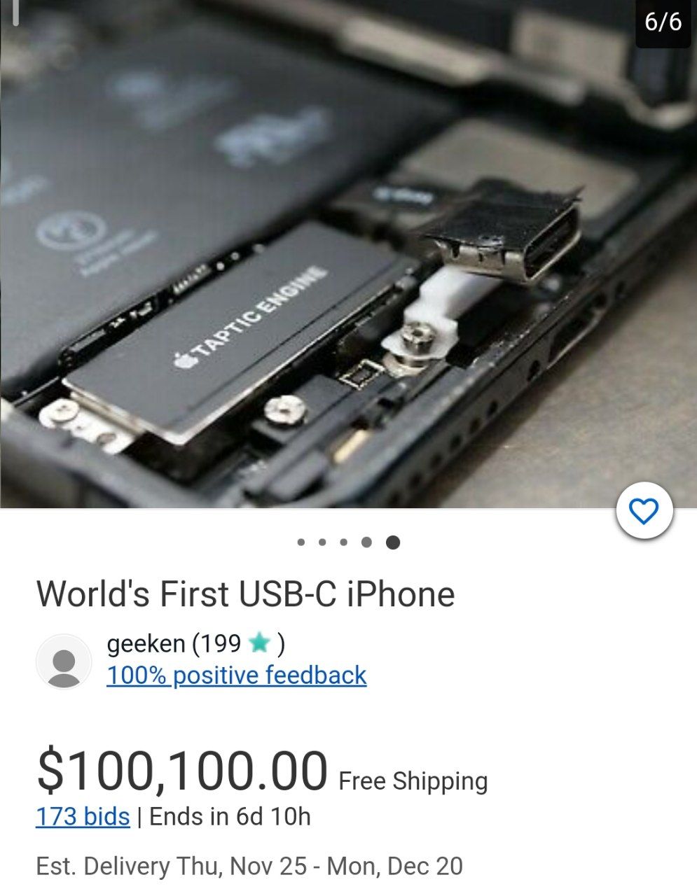 فروش آیفون X با درگاه Type-C با قیمت ١٠٠ هزار دلاری!