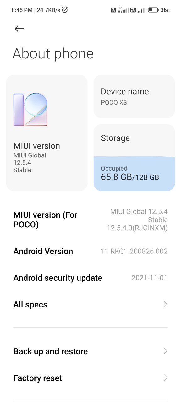 آپدیت MIUI 12.5 Enhanced پوکو X3 و پوکو X3 NFC منتشر شد