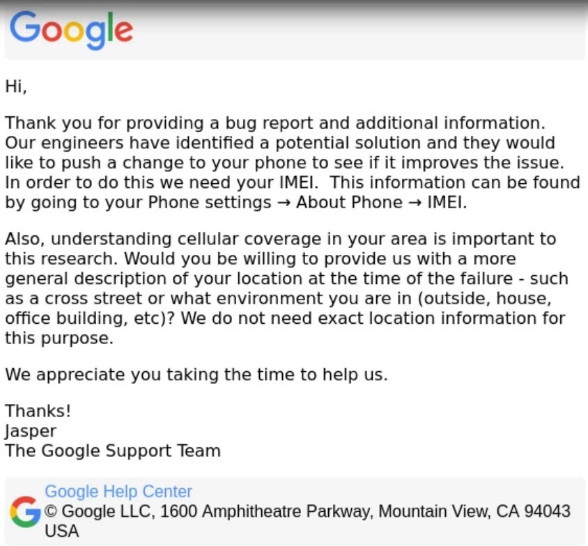 درخواست گوگل از کاربران پیکسل 6 برای کمک به رفع مشکل اتصالات این دستگاه