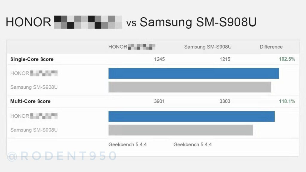 امتیاز Geekbench 5 آنر Magic 4 از گلکسی اس ۲۲ اولترا بیشتر است