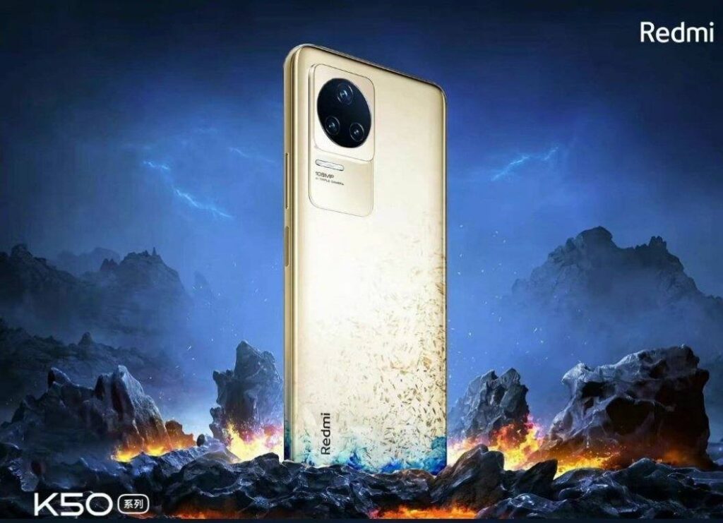 رنگ طلایی Redmi K50