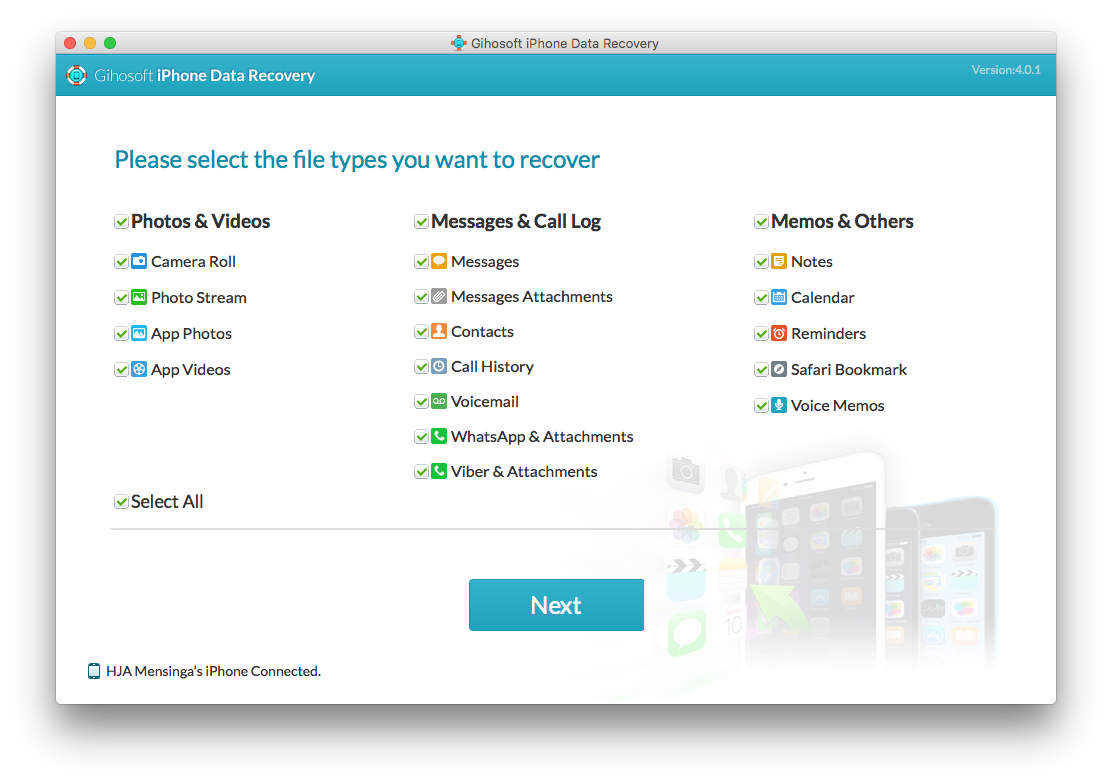 Gihosoft iPhone Data Recovery